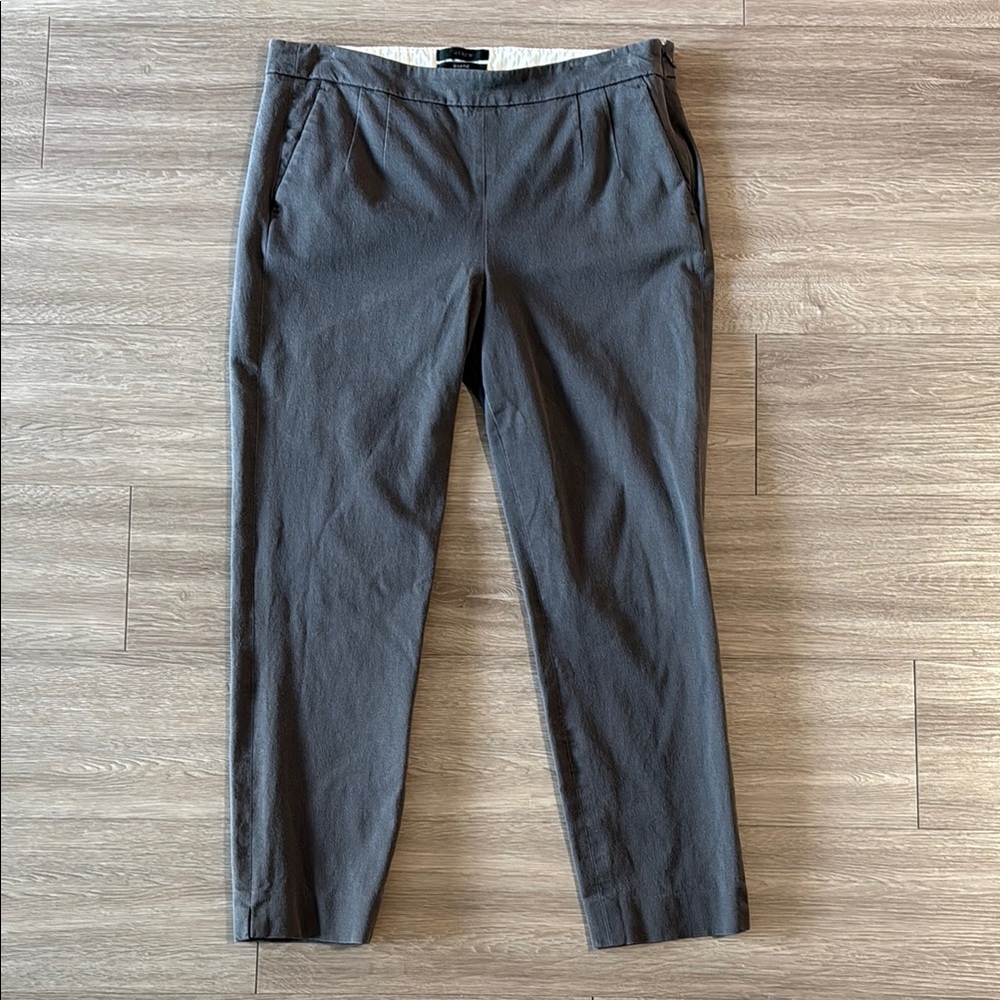 Jcrew women’s straight leg stretch dress pants grey size 6